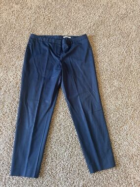 Hugo Boss Ladies Navy Dress Pants - Classic Tailored Trousers